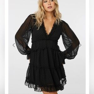 Elegant Black Women's Dress